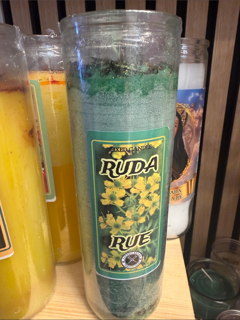 RUDA RUE Green Ritual Candle